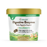 NaturVet Digestive Enzymes Plus Probiotics Soft Chew Supplements for Cats (60 Count)