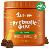 Zesty Paws Probiotic Bites for Dogs - Pumpkin Flavor (90 Soft Chews)
