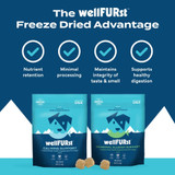 WellFURst Freeze-Dried Calming Support Supplement Made with Wild Alaska Pollock for Dogs, 2.1-oz bag