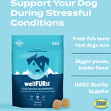 WellFURst Freeze-Dried Calming Support Supplement Made with Wild Alaska Pollock for Dogs, 2.1-oz bag