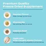 WellFURst Freeze-Dried Calming Support Supplement Made with Wild Alaska Pollock for Dogs, 2.1-oz bag