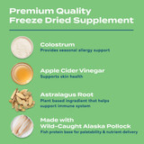 WellFURst Freeze-Dried Seasonal Allergy Support Supplement Made with Wild Alaska Pollock for Dogs, 2.1-oz bag