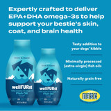 WellFURst Wild Alaska Omega-3 Fish Oil Skin & Coat Health Supplement for Dogs, 18-fl oz bottle