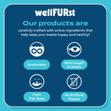 WellFURst Wild Alaska Omega-3 Fish Oil Skin & Coat Health Supplement for Dogs, 18-fl oz bottle