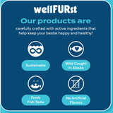 WellFURst Wild Alaska Omega-3 Salmon Oil Skin & Coat Health Supplement for Dogs, 8-fl oz bottle