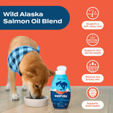 WellFURst Wild Alaska Omega-3 Salmon Oil Skin & Coat Health Supplement for Dogs, 32-fl oz bottle