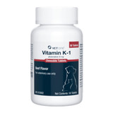 Vitamin K-1 Chewable Tablets, Beef Flavor, 25mg, 50 Count