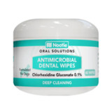 NOOTIE DOG MEDICATED ANTIMICROBIAL DENTAL WIPES 60CT