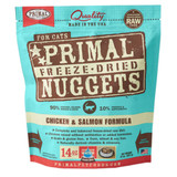 PRIMAL CAT NUGGETS CHICKEN SALMON FD 14OZ
