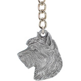 Dog Breed Keychain USA Pewter - Australian Terrier (2.5)