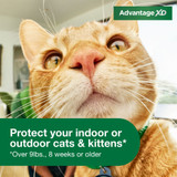 Advantage XD Flea Control for Large Cats, Over 9 lbs, 2-Dose (4 month supply)