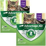 Advantage XD Flea Control for Large Cats, Over 9 lbs, 4-Dose (8 month supply)