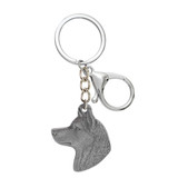 Dog Breed Keychain USA Pewter - Bull Terrier (2.5)