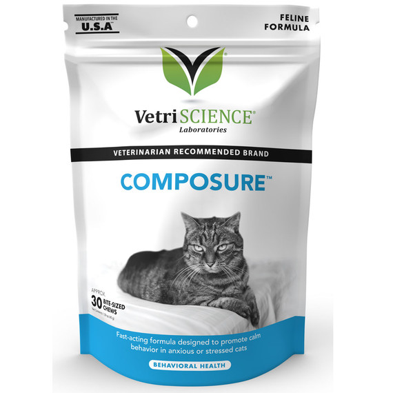 Composure Calming Support for Cats (30 Bite-Sized Chews)