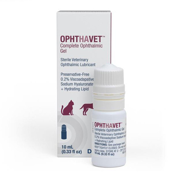 Dechra OphtHAvet Complete Ophthalmic Gel (Viscoadaptive Sodium Hyaluronate 0.2%), 10mL