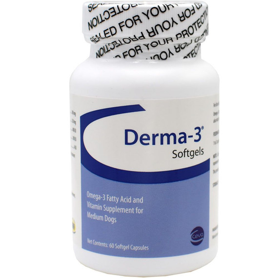 Derma-3 Medium Breed Softgels 60 ct