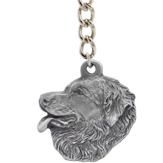 Dog Breed Keychain USA Pewter - Leonberger (2.5) Dog Breed Keychain USA Pewter - Leonberger (2.5)