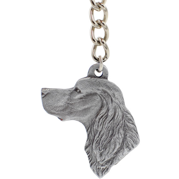 Dog Breed Keychain USA Pewter - Gordon Setter (2.5)