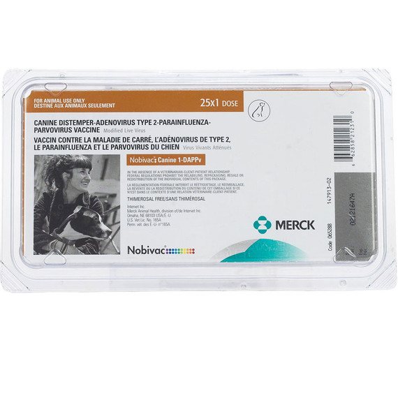 Nobivac for Canine 1-DAPPv (25 Doses) - [Vaccine]