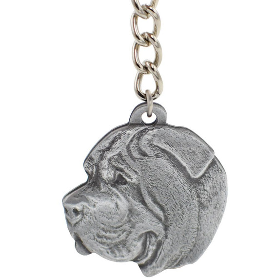 Dog Breed Keychain USA Pewter - Mastiff (2.5)