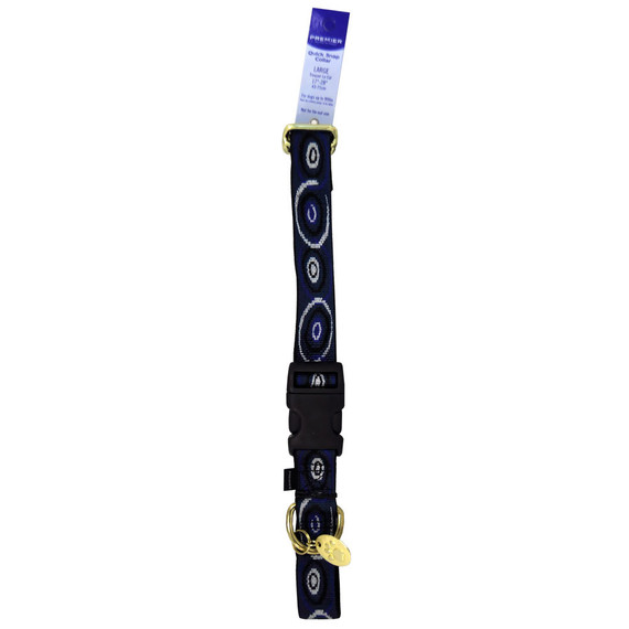 Premier Quick Snap Collars Blue & Silver - Medium