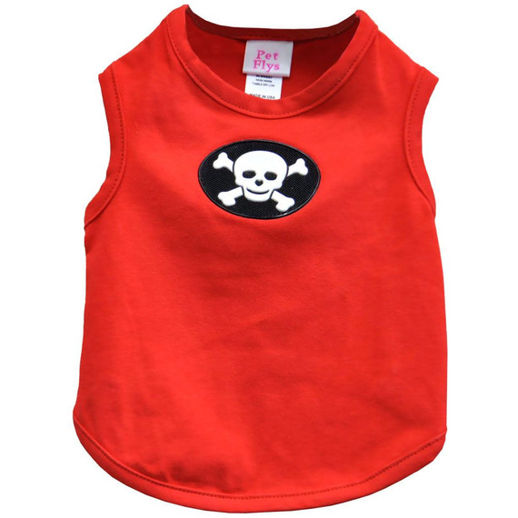 Pet Flys Happy Pirate Skull Tank Top - Small