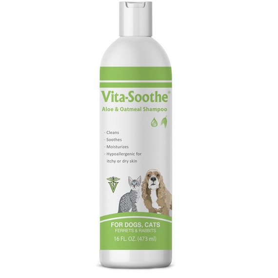 Vita-Soothe Aloe & Oatmeal Shampoo for Dogs & Cats (16 fl oz)