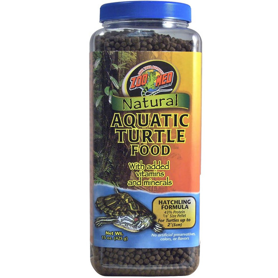 Zoo Med Natural Aquatic Turtle Food Hatchling Formula (15 oz)