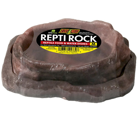 Zoo Med Repti Rock Reptile Food & Water Dishes (Medium)