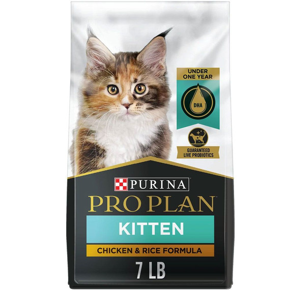 Purina Pro Plan Focus - Chicken & Rice Dry Kitten Food (7 lb)