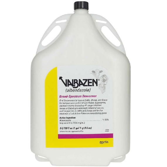 Valbazen (Albendazole) Broad-Spectrum Dewormer (169 fl oz)