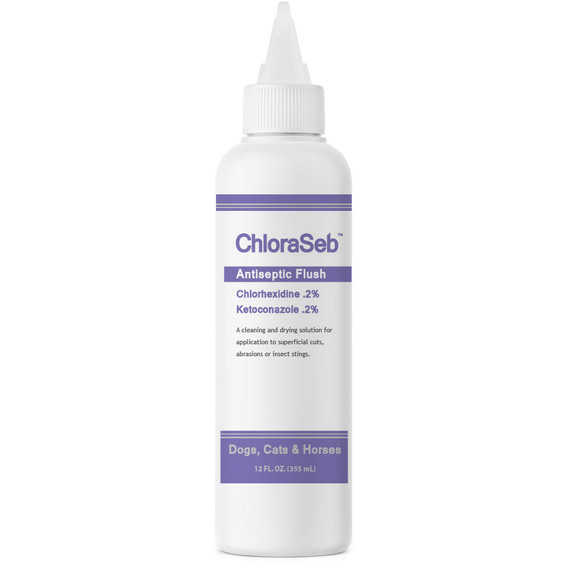 ChloraSeb Antiseptic Flush (0.2% Chlorhexidine + 0.2% Ketoconazole) (12 fl oz)