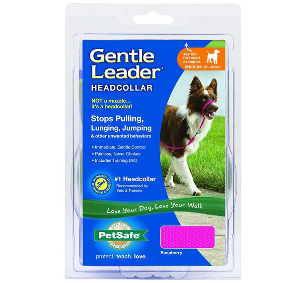Petsafe Gentle Leader Quick Release Headcollar - Medium (Raspberry) Petsafe Gentle Leader Quick Release Headcollar - Medium (Raspberry)