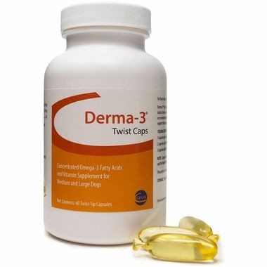 Derma-3 Twist Caps for Large Dogs (60 Twist-Tips Capsules)