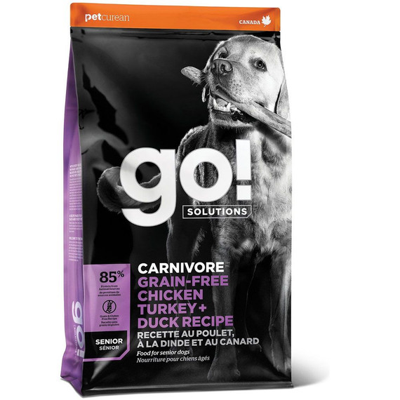 Petcurean Go! Fit + Free Senior Dog Food - Chicken Turkey + Trout (25 lb)