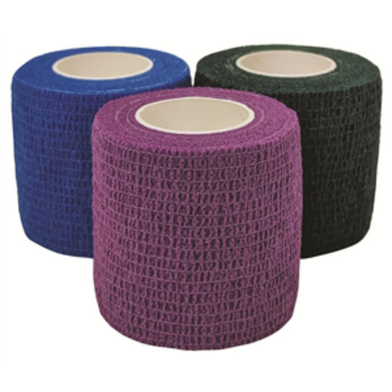 Cohesiant Wrap Bold Color - Assortment (Hunter Green/Purple/Blue) (2"x5yd) (24 rolls)