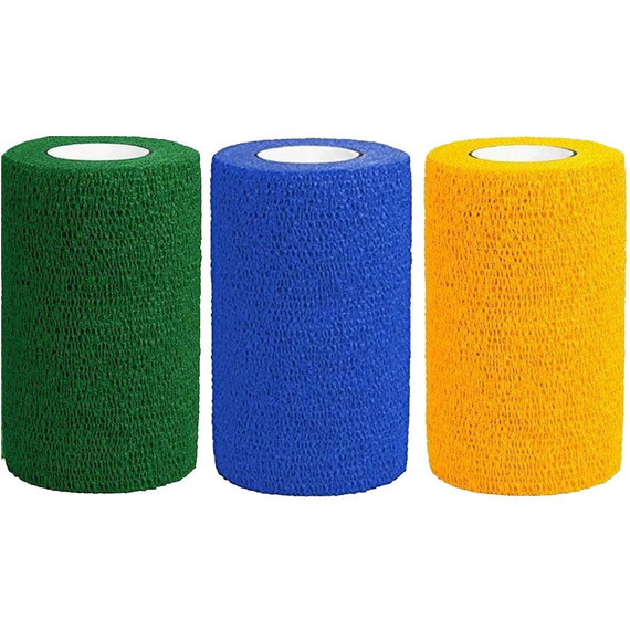Cohesiant Wrap Bright Color - Assortment (Blue/Green/Yellow) (2x5yd)