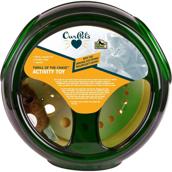 OurPets Play-N-Squeak Thrill of the Chase Cat Toy