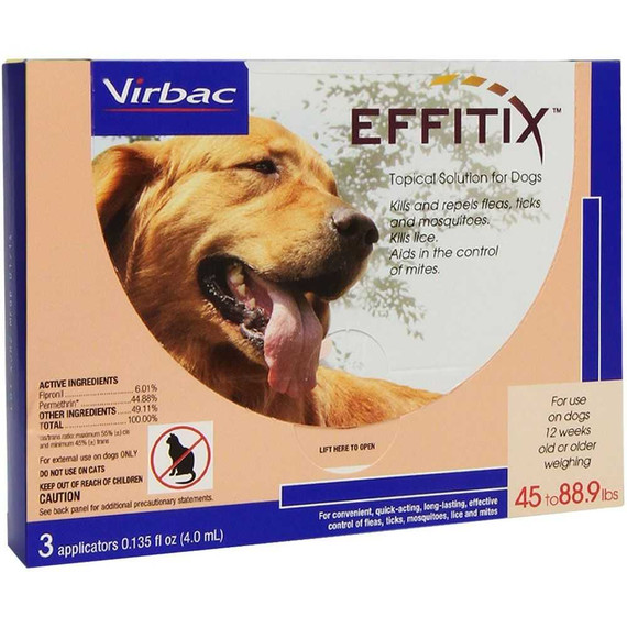 Effitix Topical solution for Dogs 45-88.9 lbs. - 3 Months