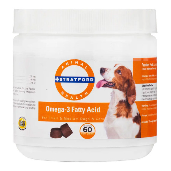 EZ-CHEW Omega-3 Fatty Acid for Small & Medium Breeds (60 Soft Chews)