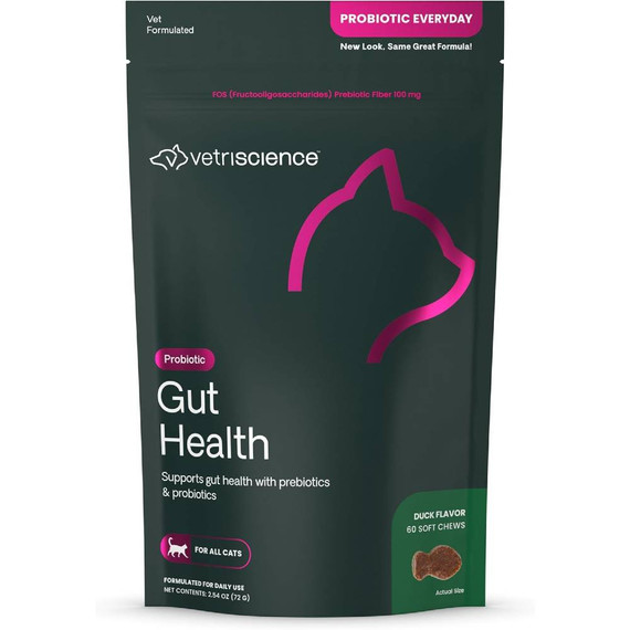VetriScience Probiotics Everyday Gut Health Duck Flavor (60 Chews)
