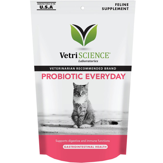 VetriScience Probiotic Everyday for Cats - 60 Bite-Sized Chews