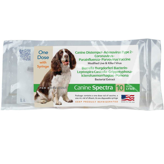 Canine Spectra 10 Plus Lyme for Dogs - Vaccine 1 Dose - [Immune Support]