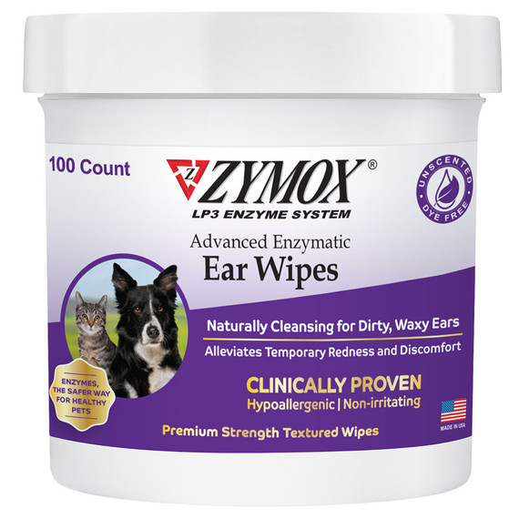 Zymox Advanced Enzymatic Ear Wipes, 100 count Zymox Advanced Enzymatic Ear Wipes, 100 count