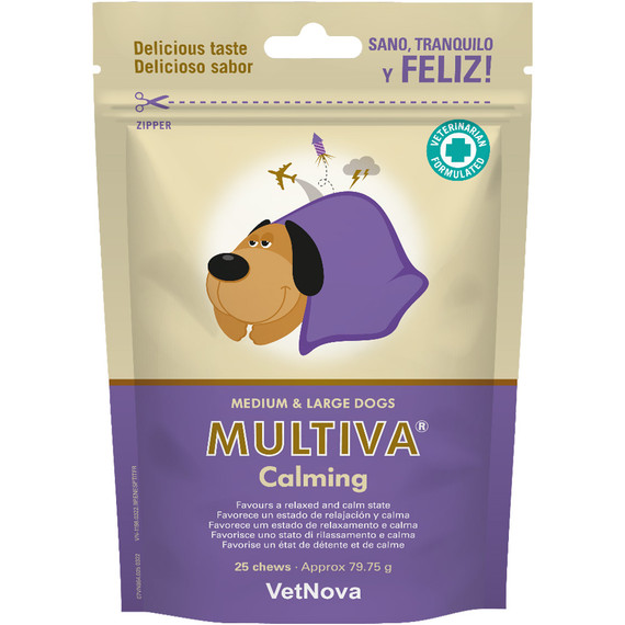 VetNova Multiva Calming for Medium & Large Dogs, 25 Soft Chews