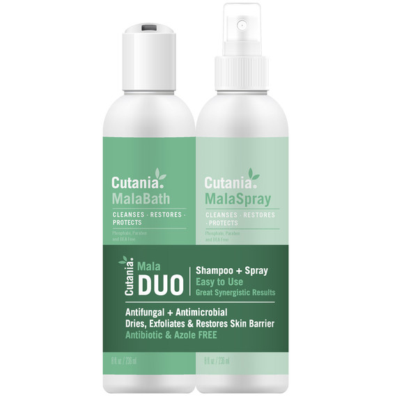 VetNova Cutania Maladuo Pack Shampoo & Spray, 2 Pack of 8-oz