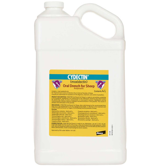 Cydectin (Moxidectin) Oral Drench for Sheep, 4 Liter