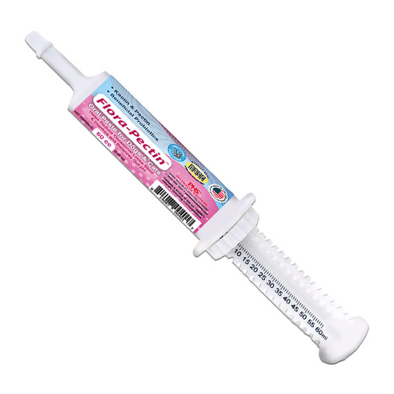 Flora-Pectin Loose Stool & Diarrhea Oral Paste for Dogs & Cats with Probiotics - Fast Acting