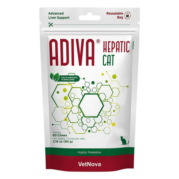 VetNova ADIVA Hepatic for Cats (60 Chews)
