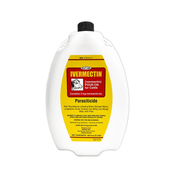 Durvet Ivermectin Pour-On for Cattle (5 Liter) - [Parasiticide]